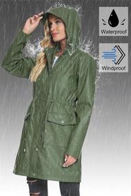 img 3 attached to Fahsyee Waterproof Raincoat Windbreaker Outdoor Women's Clothing