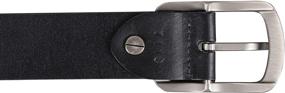 img 1 attached to 👔 Bullko Authentic Leather Classic Men's Accessories and Belts - 38 to 40 Inches