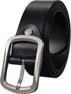 👔 bullko authentic leather classic men's accessories and belts - 38 to 40 inches logo