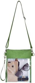 img 1 attached to Greenpine Cross Body Bag Clear Approved Adjustable Women's Handbags & Wallets