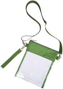 img 3 attached to Greenpine Cross Body Bag Clear Approved Adjustable Women's Handbags & Wallets