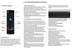 img 2 attached to 📱 MX3 Голосовая беспроводная мини-клавиатура-мышь Air Mouse с пультом дистанционного управления, 2,4Г мультифункциональная летающая мышь с датчиком движения для HTPC, Mini PC, PS3/4, Xbox 360, Android Smart TV Box, 3-Gyro