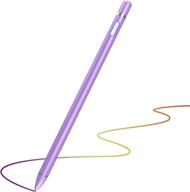 🖊️ premium purple stylus pens: fine point stylist pen pencil for iphone, ipad pro, air, mini, tablets - touch screen compatible логотип