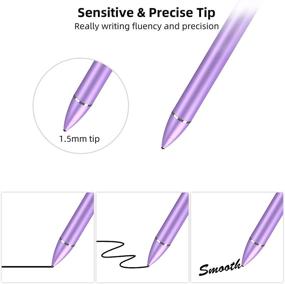 img 3 attached to 🖊️ Premium Purple Stylus Pens: Fine Point Stylist Pen Pencil for iPhone, iPad Pro, Air, Mini, Tablets - Touch Screen Compatible