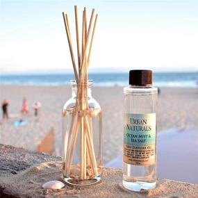 img 1 attached to 🌊 Ocean Mist & Sea Salt Scented Reed Diffuser Refill with Free Reed Sticks - Urban Naturals, 4 oz.