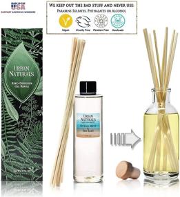 img 2 attached to 🌊 Ocean Mist & Sea Salt Scented Reed Diffuser Refill with Free Reed Sticks - Urban Naturals, 4 oz.