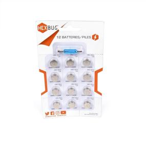 img 1 attached to 🔋 Premium HEXBUG Batteries with Screwdriver - AG13 LR44 L1154 A76 PX76A 303 D303 D357 Button Cell Battery - 1.5v Alkaline Coin Cell Battery for Toys and Electronics - Non-Rechargeable - Pack of 12