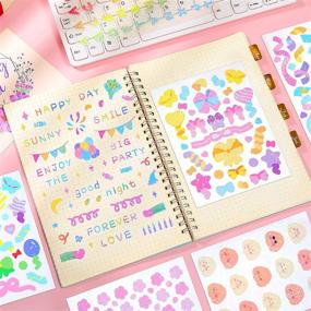 img 1 attached to Colorful Adhesive Alphabet Decorative Scrapbook Scrapbooking & Stamping