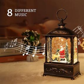 img 1 attached to Mesmerizing Christmas Lanterns with Snow Globe Decoration and Magical Music - Elder Deer Edition