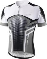 🚴 baleaf men's cycling jersey: short sleeve mountain biking shirts with full zip & 4 pockets – upf 50+ breathable clothing logo