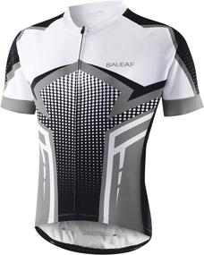 img 4 attached to 🚴 BALEAF Men's Cycling Jersey: Short Sleeve Mountain Biking Shirts with Full Zip & 4 Pockets – UPF 50+ Breathable Clothing