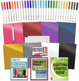 img 4 attached to 🛠️ All-in-One Bundle: Cricut Machine Vinyl, Transfer Paper, Bulk Pen Set, Weeder Tool, and Beginner's Guide