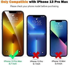 img 3 attached to [3+3 Пакет] Защитная пленка LK 3 Pack + Защита для камеры для iPhone 13 Pro Max 6,7 дюйма | Простая установка, устойчивость к царапинам, чувствительное прикосновение твердое стекло 9H