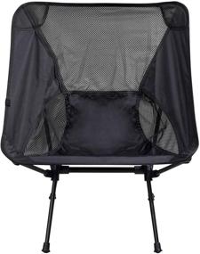 img 3 attached to 🪑 Sutekus Black Ultralight Folding Camping Backpacking Chair with Beach Chairs