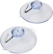 🪝 strong acco suction cups with hooks - securely holds up to 4 lbs. each, 2/pack (a7072461) логотип