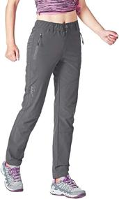 img 4 attached to 👖 Gopune Women's Outdoor Hiking Pants: Lightweight, Quick Dry, Water Resistant Mountain Trousers for Active Adventurers