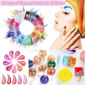 img 1 attached to 🎨 Beginner's Resin Kit: Thrilez Epoxy Resin Starter Set with Decoration Accessories, Mica Powder, Glitters, Foil Flakes, and Tools for Jewelry Making with Epoxy Resin Supplies