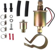 🔥 midiya e8012s ga8012s universal 12v heavy duty gas diesel in-line in-tank electric fuel pump high pressure (5-9psi) - metal solid petro gasoline or diesel engine | installation kit included logo