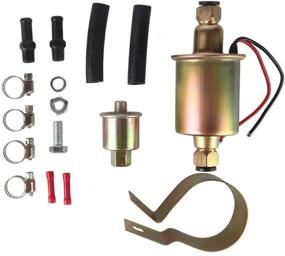 img 4 attached to 🔥 MIDIYA E8012S GA8012S Universal 12V Heavy Duty Gas Diesel In-Line In-Tank Electric Fuel Pump High Pressure (5-9PSI) - Metal Solid Petro Gasoline or Diesel Engine | Installation Kit Included