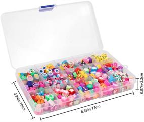 img 2 attached to 🍓 300PCS Joicee Fruit Smiley Polymer Clay Beads - 15 Styles Flower Letter Soft Beads for Women Girls Jewelry Making DIY Bracelet Necklace Earring Accessories with 4m Crystal Elastic String