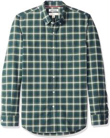 img 4 attached to 👔 SEO-Optimized: Goodthreads Long Sleeve Tartan Oxford Shirt in Slim Fit