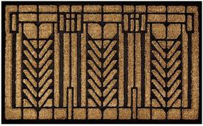 img 3 attached to Exquisite Lovtepets Frank Lloyd Wright Tree of 🌳 Life Design Doormat - Elevate Your Entryway with Style!