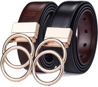 👗 reversible rotated buckle women's belts & accessories by beltox leather logo
