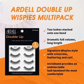 img 2 attached to 💥 Ардель "Double Up Wispies" 4 пары: усилите свои ресницы с четверным объемом!