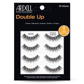 img 4 attached to 💥 Ardell Double Up Wispies 4 Pairs: Amplify Your Lashes with Quadruple Volume!