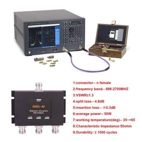 img 2 attached to Широкополосный трехходовой сплиттер-4,8 дБ, разъем N-типа, женский, 50 Ом, для применения в радиочастотных устройствах (не предназначен для телевизионных)