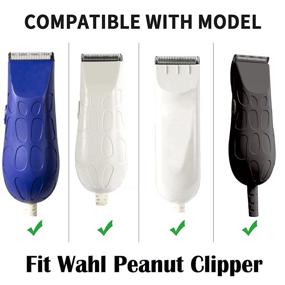 img 1 attached to 🥜 2-Pack White Peanut Clipper/Trimmer Snap On Blades #2068-300 - Compatible Replacement for Peanut Hair Clipper