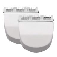 🥜 2-pack white peanut clipper/trimmer snap on blades #2068-300 - compatible replacement for peanut hair clipper logo