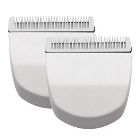 img 4 attached to 🥜 2-Pack White Peanut Clipper/Trimmer Snap On Blades #2068-300 - Compatible Replacement for Peanut Hair Clipper