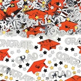 img 3 attached to Amscan Orange Embossed Metallic Confetti 1-Pack - Perfect Party Favor for School Colors Decor