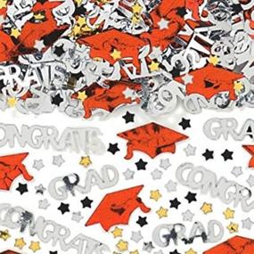 img 4 attached to Amscan Orange Embossed Metallic Confetti 1-Pack - Perfect Party Favor for School Colors Decor