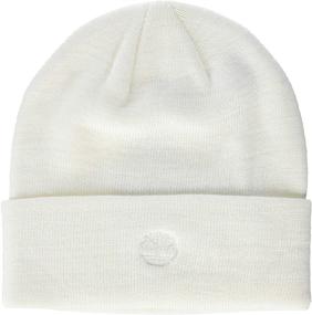 img 1 attached to Stay Warm with Style: Timberland Men's Cuffed Beanie featuring Embroidered Logo