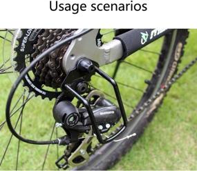 img 2 attached to Aturmon Carbon Steel Bike Bicycle Rear Derailleur Chain Stay Guard: Ultimate Gear Protection for Outdoor Mountain Road Cycling Bike