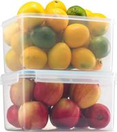 🥦 biokips large food storage container 155oz. (set of 2) - airtight, leakproof with locking lids - bpa free plastic - microwave, freezer, and dishwasher safe - ideal for fruit & vegetables - komax brand логотип