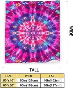 img 1 attached to Abstract Blanket Watercolor Tie Dye Suitable