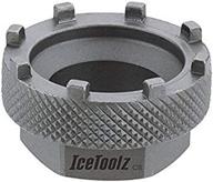 🔧 icetoolz bottom bracket drive for shimano & isis drive compatible cartridge bottom brackets and chainring lockrings, 8-notch logo