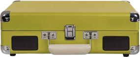 img 1 attached to 🎵 Crosley Vintage 3-Speed Bluetooth Suitcase Turntable CR8005D-GR Deluxe, Green