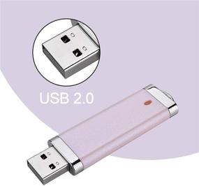 img 3 attached to 🌈 Набор из 5 флеш-накопителей Sanfeya объемом 32 Гб USB 2.0, многоцветные флеш-накопители, штатные флеш-драйвы - синий, зеленый, розовый, фиолетовый, желтый.