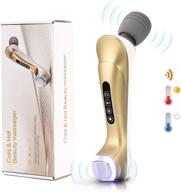 💆 rechargeable facial massager with hot and cool skin care, dual-head vibration massager for skin firming by ptsolo logo