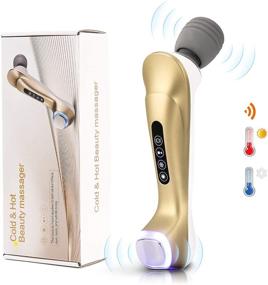 img 4 attached to 💆 Rechargeable Facial Massager with Hot and Cool Skin Care, Dual-Head Vibration Massager for Skin Firming by PTsolo