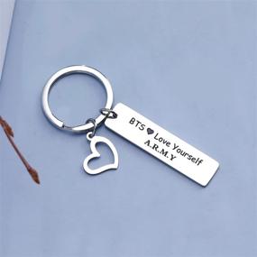 img 1 attached to EIGSO BTS Love Yourself Keychain: Perfect Gift for Bangtan Boys Fans and the BTS Army