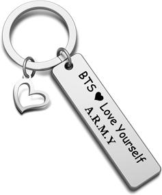 img 4 attached to EIGSO BTS Love Yourself Keychain: Perfect Gift for Bangtan Boys Fans and the BTS Army