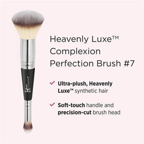 img 3 attached to IT Cosmetics Complexion Perfection Brush #7 - Heavenly Luxe Foundation and Concealer Brush - Soft Bristles for Sensitive Skin - Pro-Hygienic Design