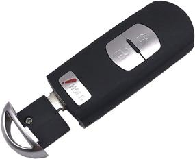 img 3 attached to Корпус (чехол) для смарт-ключа-брелока Mazda Remote Smart Key Fob - серебряный цвет, 3 кнопки: WAZSKE13D01 662F-SKE13D01 - крышка для автомобильного брелока с бесключевым доступом.