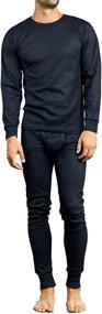 img 2 attached to Long Johns Thermal Underwear Set for Men - Two Piece