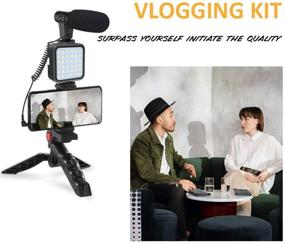 img 3 attached to 📱 Enhance Your Smartphone Videos with our Complete Rig Kit: Smartphone Video Microphone, LED Light, Wireless Remote, Tripod, and Phone Holder - Perfect for YouTube, TIK Tok, Filming, and Vlogging!